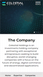 Mobile Screenshot of celestialholdings.com